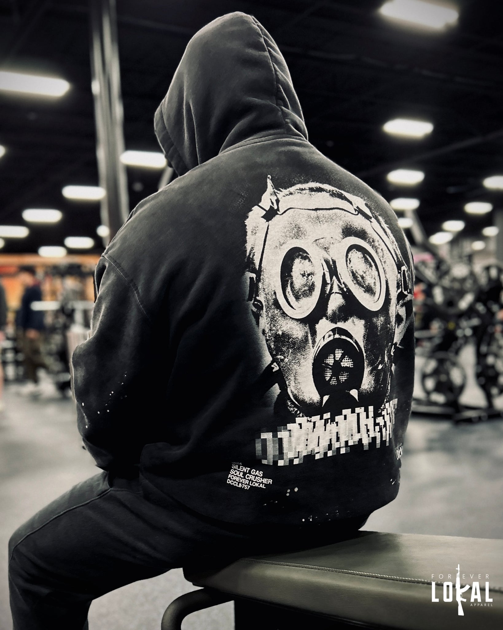 Forever "SILENT GAS" Vintage Wash Hoodie