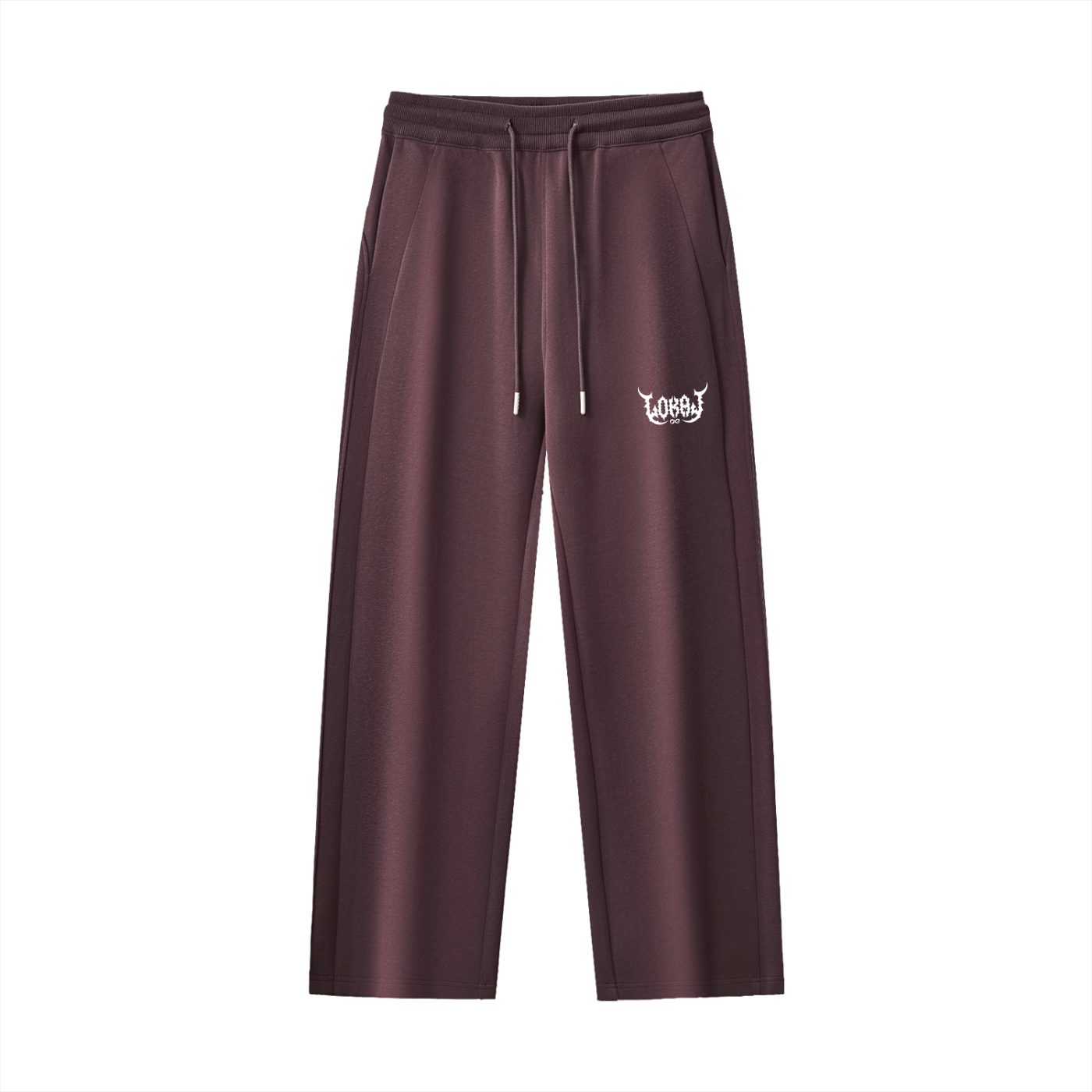 She Lokal Drawstring Straight-Leg Sweatpants - ( Sweatsuit Bottoms )