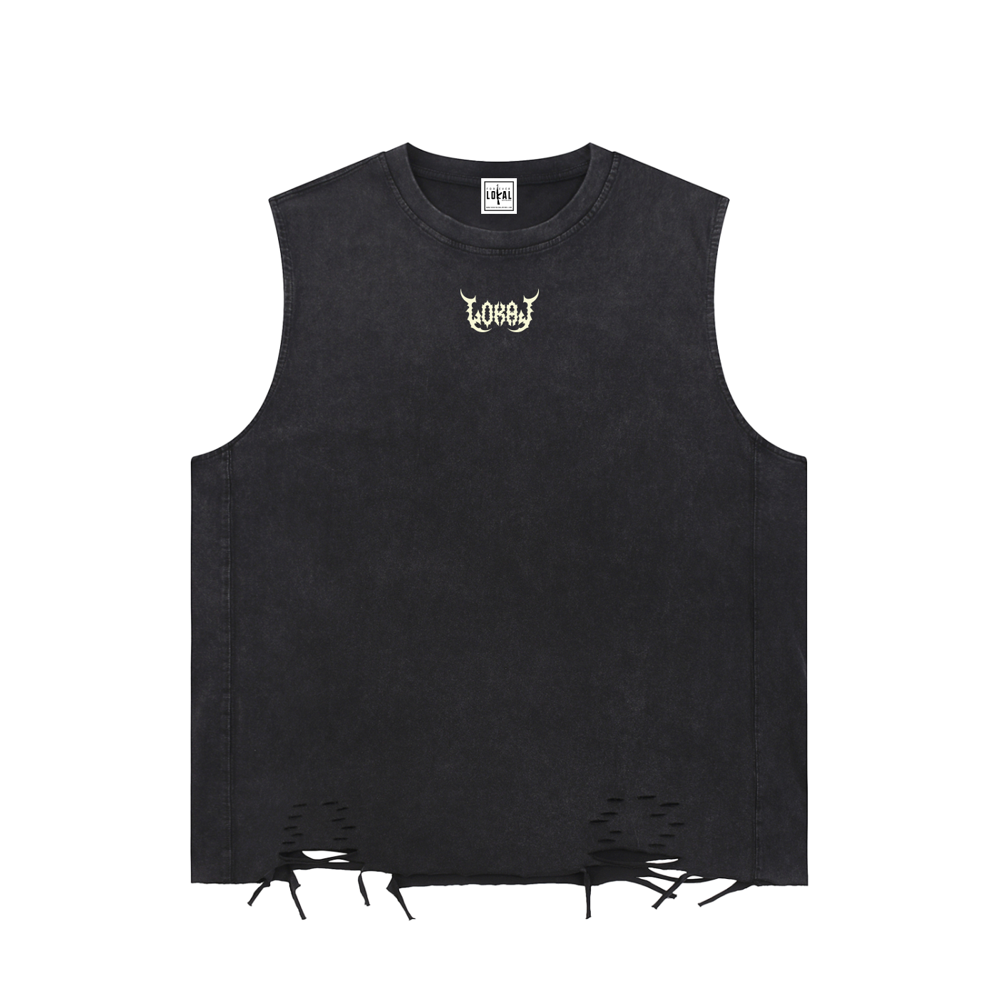 Blood Sweat Tears - Washed Raw Hem Tank Top