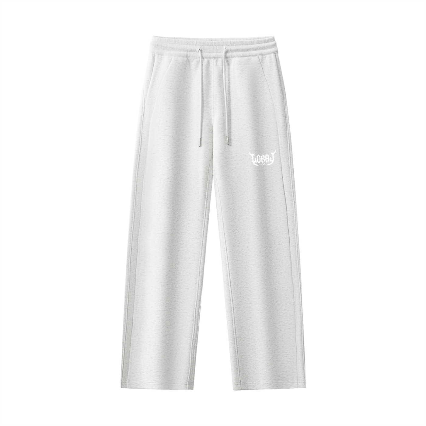 She Lokal Drawstring Straight-Leg Sweatpants - ( Sweatsuit Bottoms )