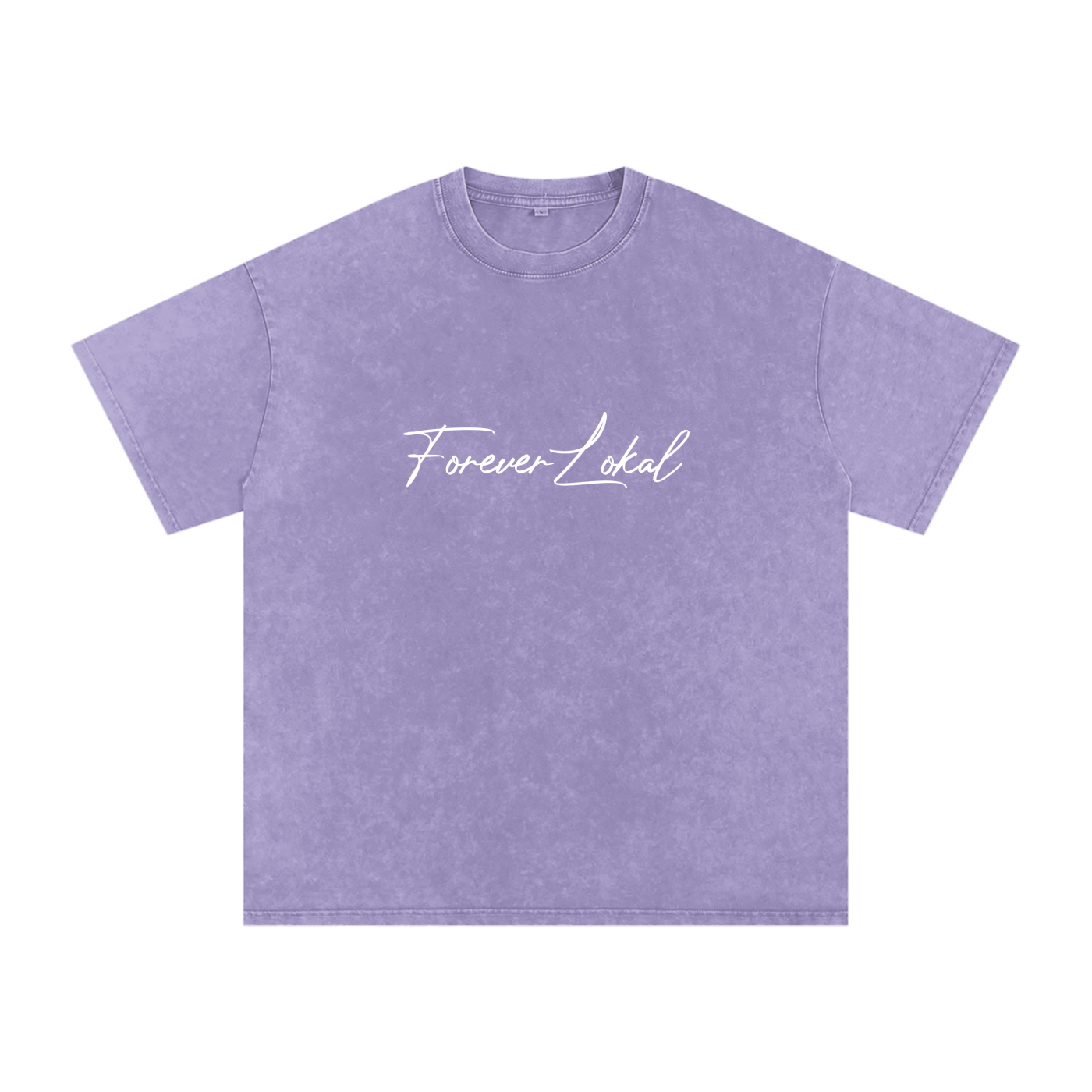 "Forever Lokal Signature"- Snow Washed Unisex Tee