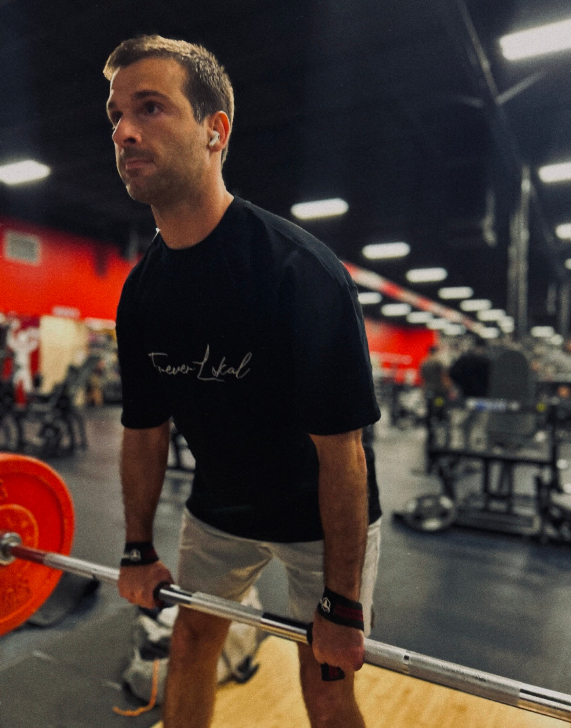 "Forever Lokal Signature" - Black & White Unisex Essential Heavyweight T-Shirt