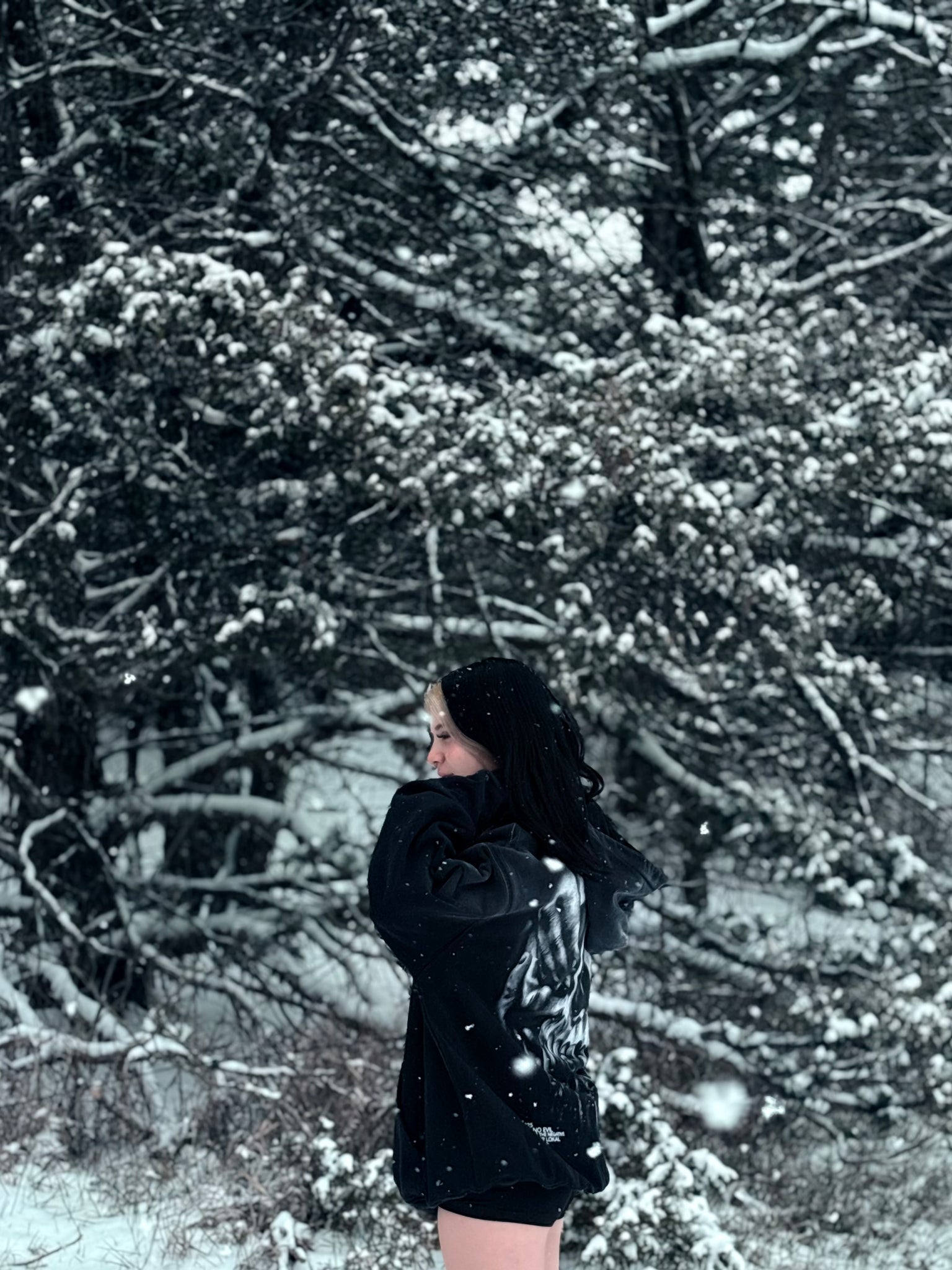 Forever "See No Evil" - Heavyweight Sunfade Oversized Hoodie