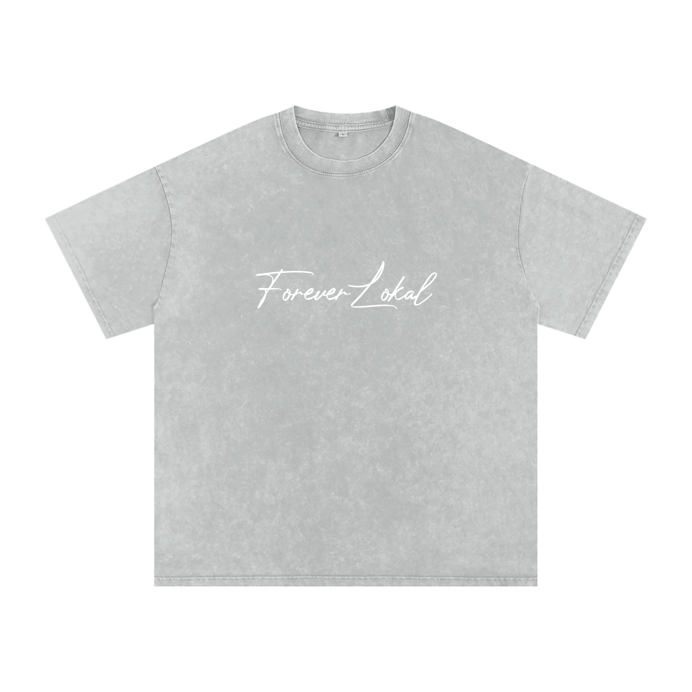 "Forever Lokal Signature"- Snow Washed Unisex Tee