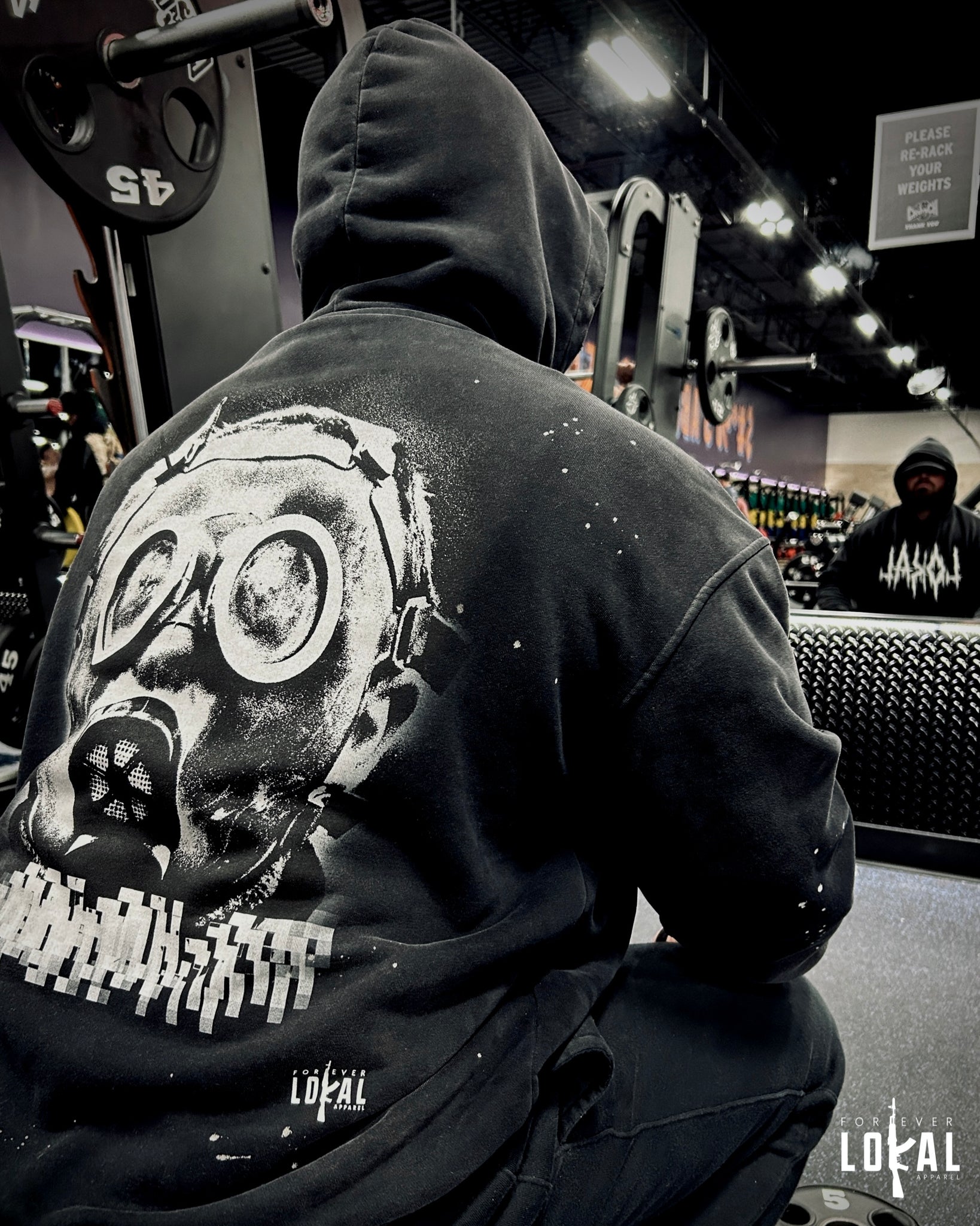 Forever "SILENT GAS" Vintage Wash Hoodie