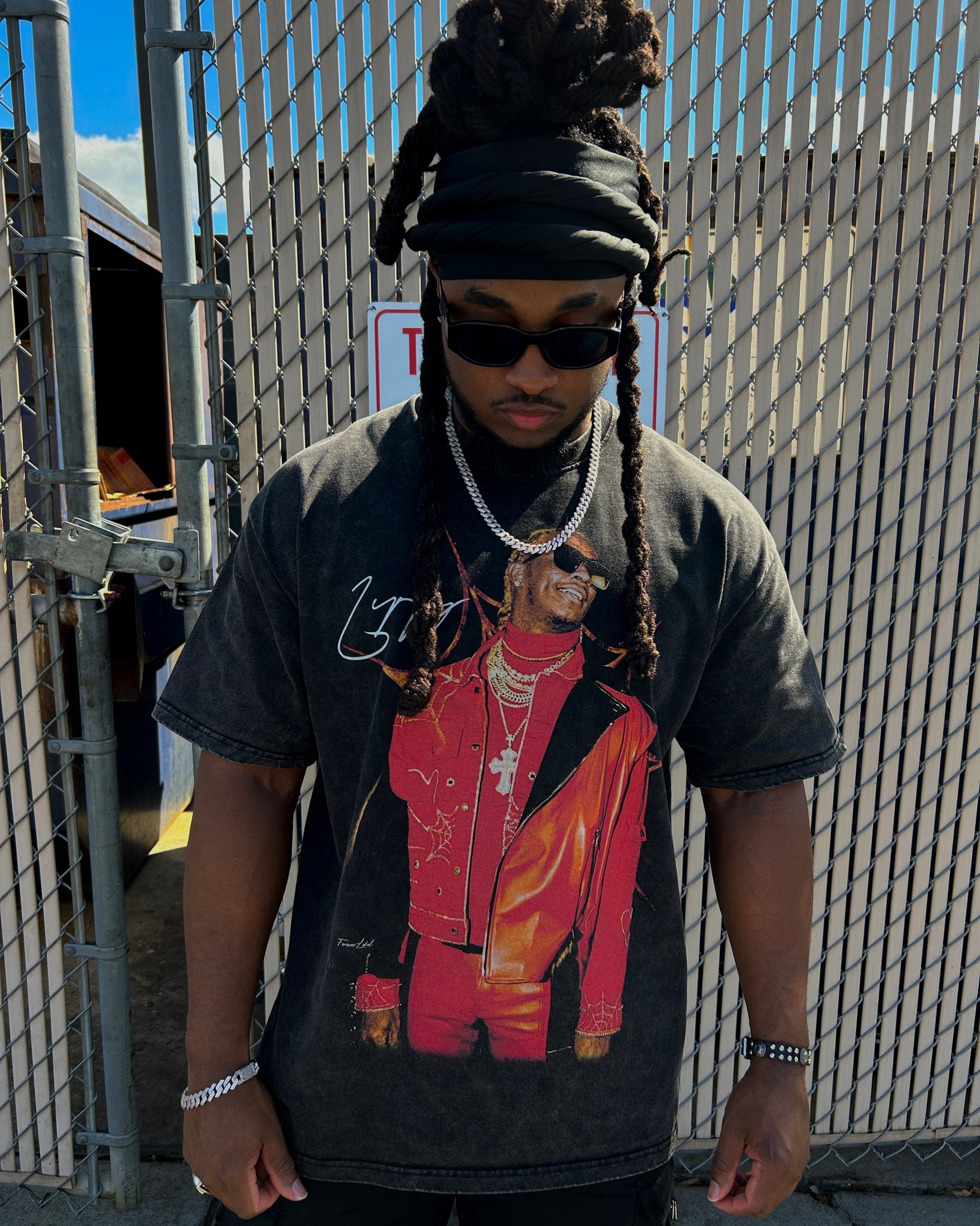 FOREVER KING SPIDER Oversize Snow Washed T-Shirt