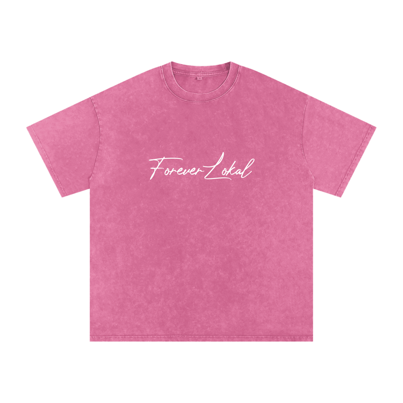 "Forever Lokal Signature"- Snow Washed Unisex Tee