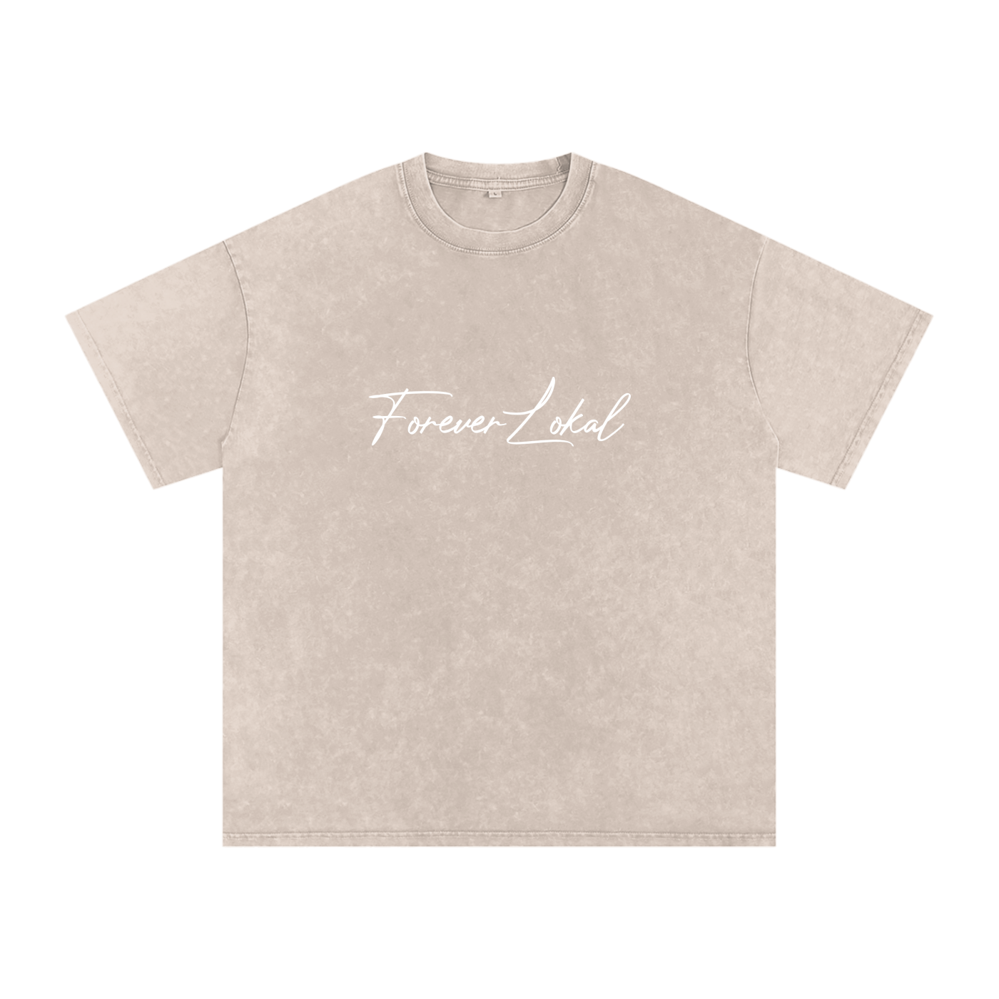 "Forever Lokal Signature"- Snow Washed Unisex Tee
