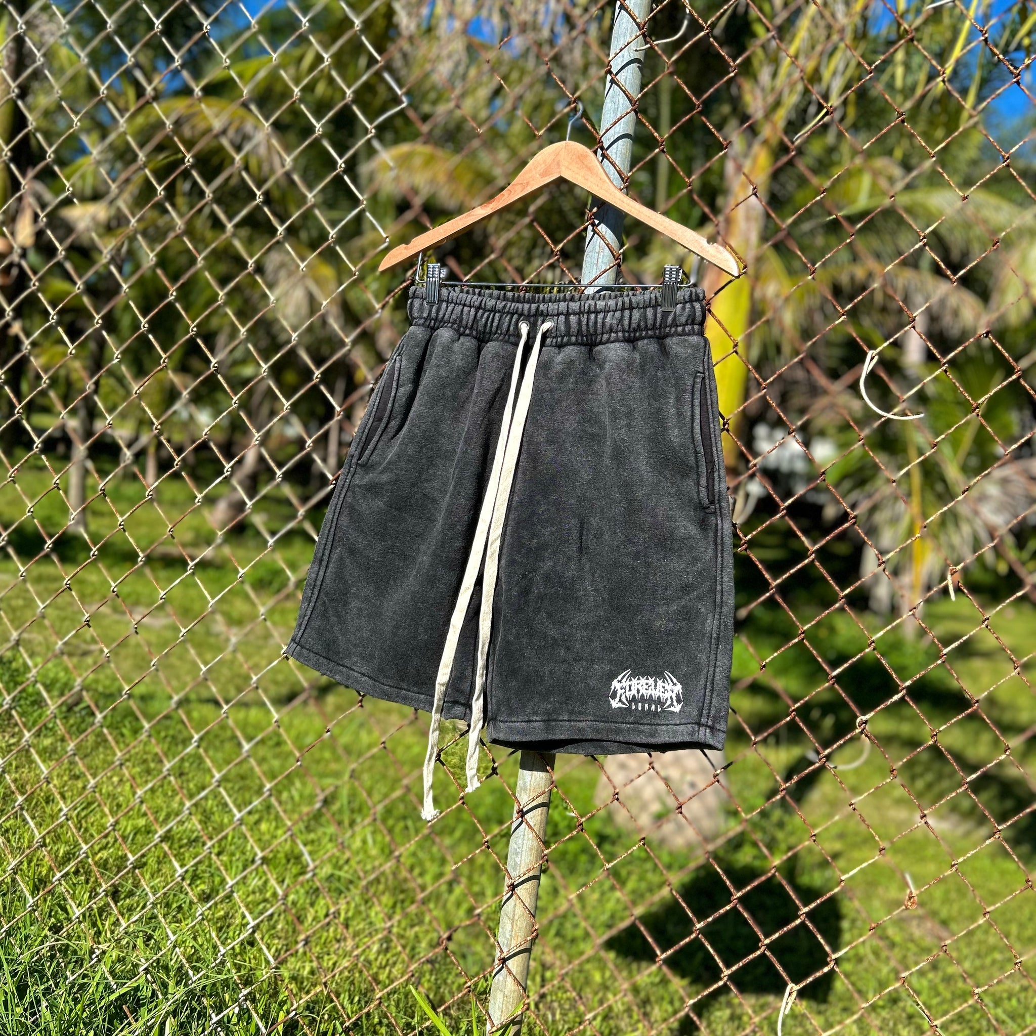 Forever Lokal “ Acid Wash ” Shorts
