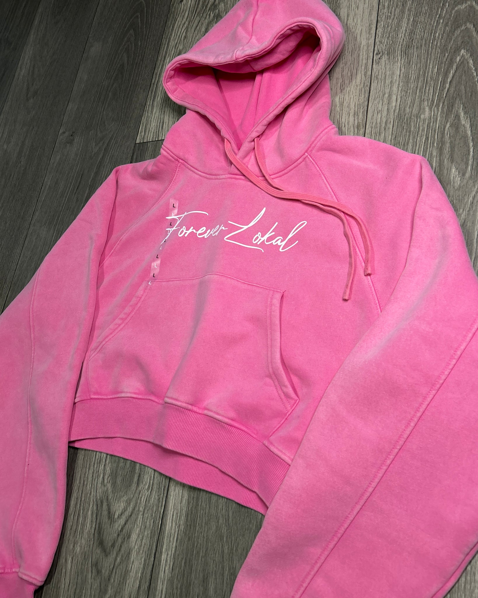 LOKAL Queen "Signature" Cropped Hoodie