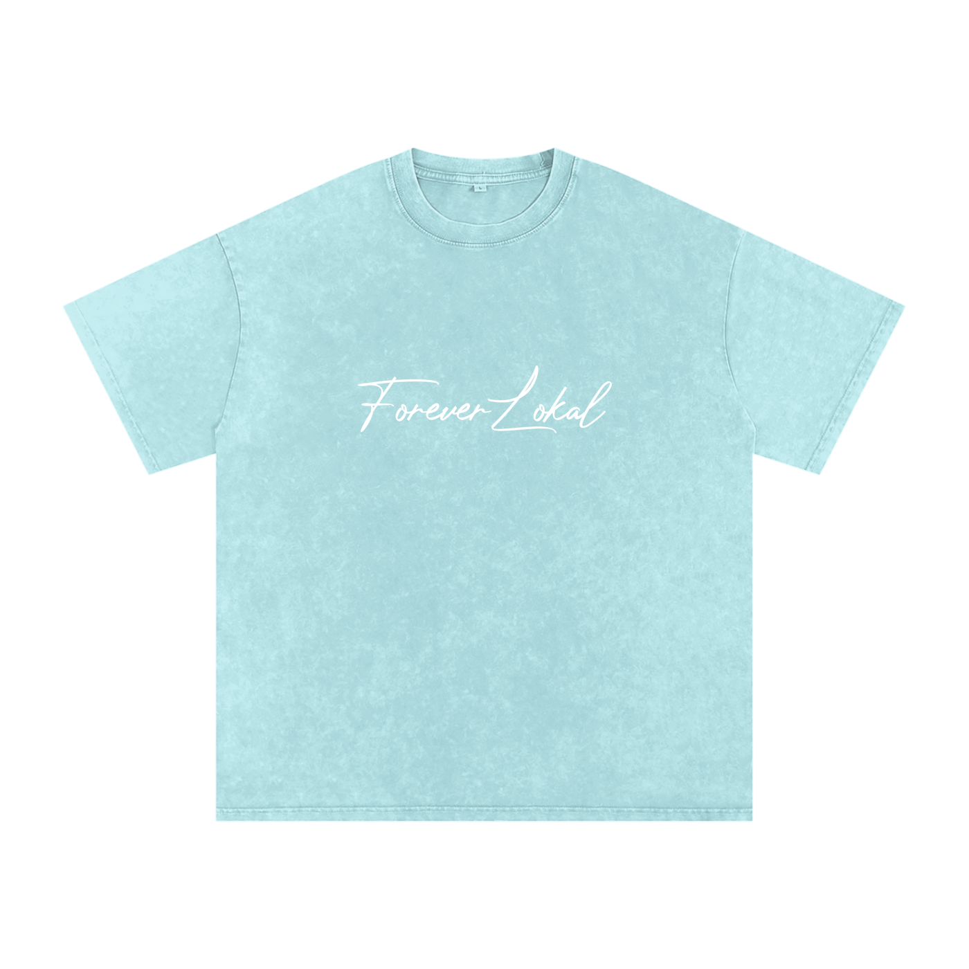 "Forever Lokal Signature"- Snow Washed Unisex Tee