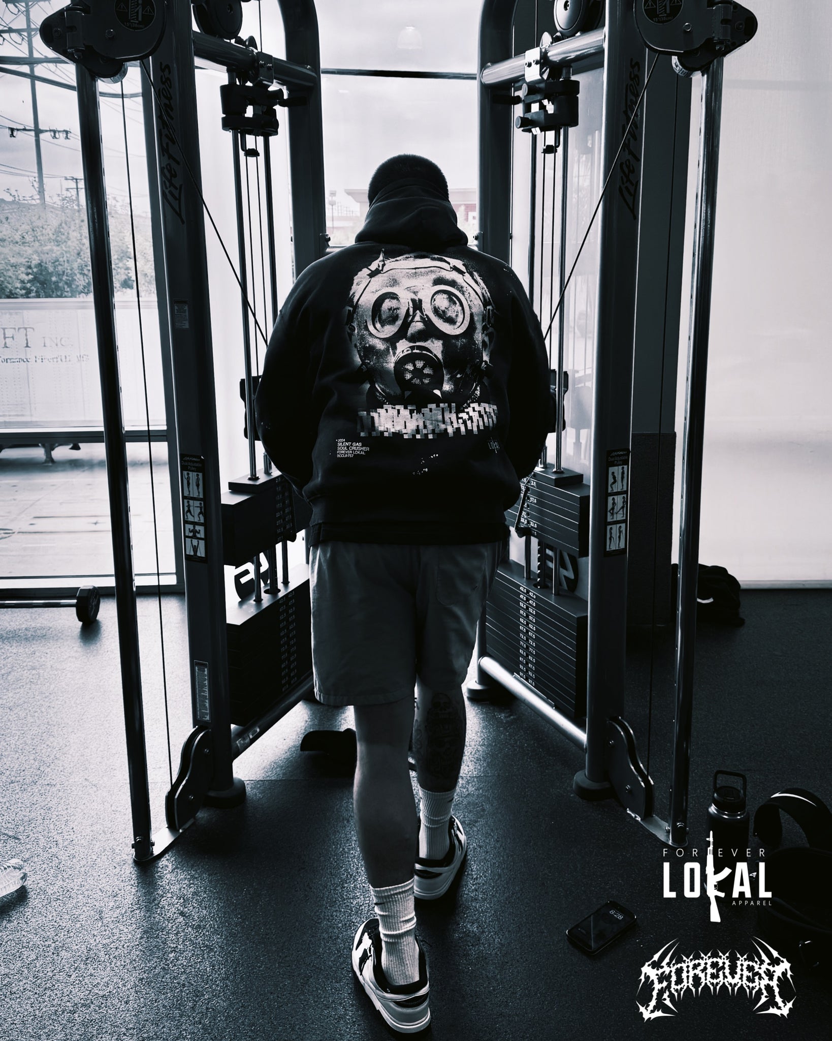 Forever "SILENT GAS" Vintage Wash Hoodie