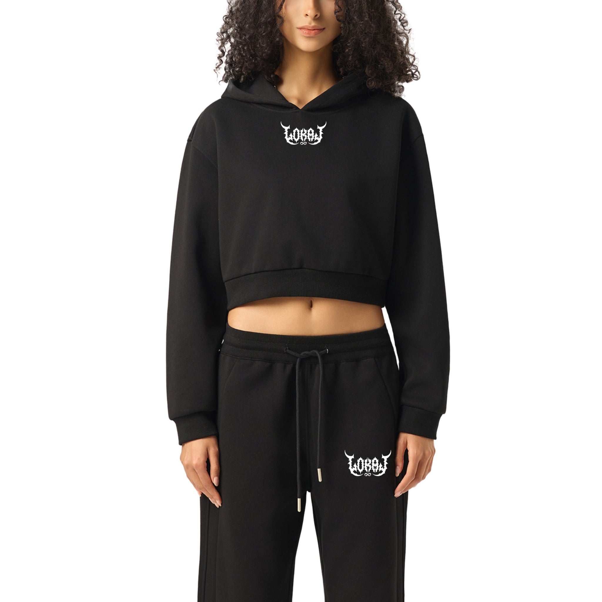 She Lokal Drawstring Straight-Leg Sweatpants - ( Sweatsuit Bottoms )