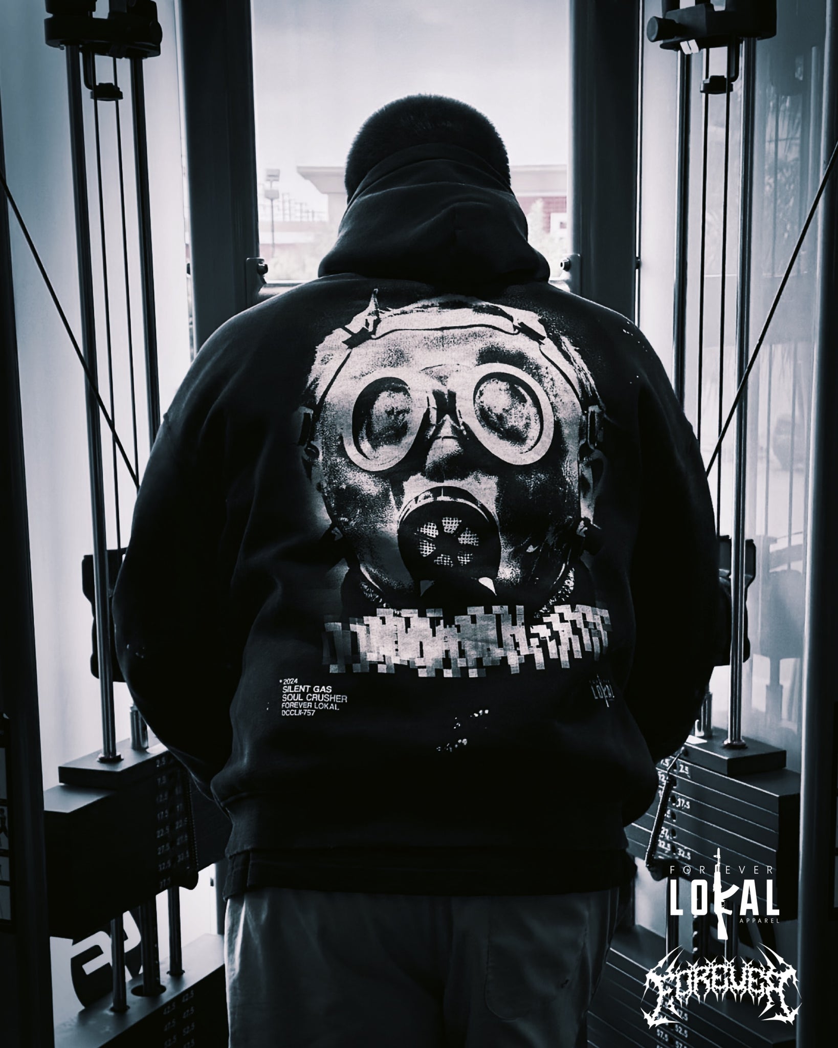 Forever "SILENT GAS" Vintage Wash Hoodie