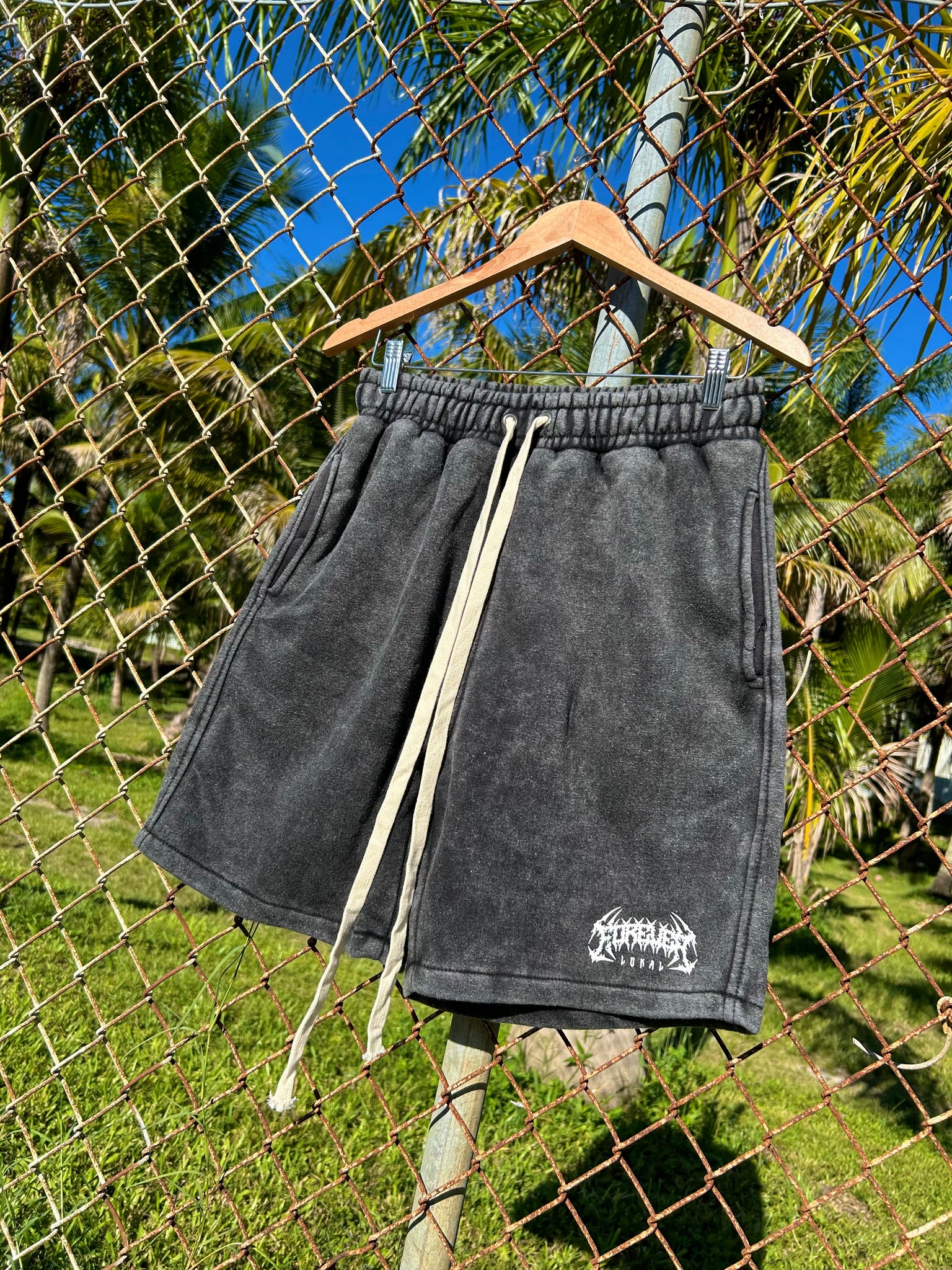 Forever Lokal “ Acid Wash ” Shorts