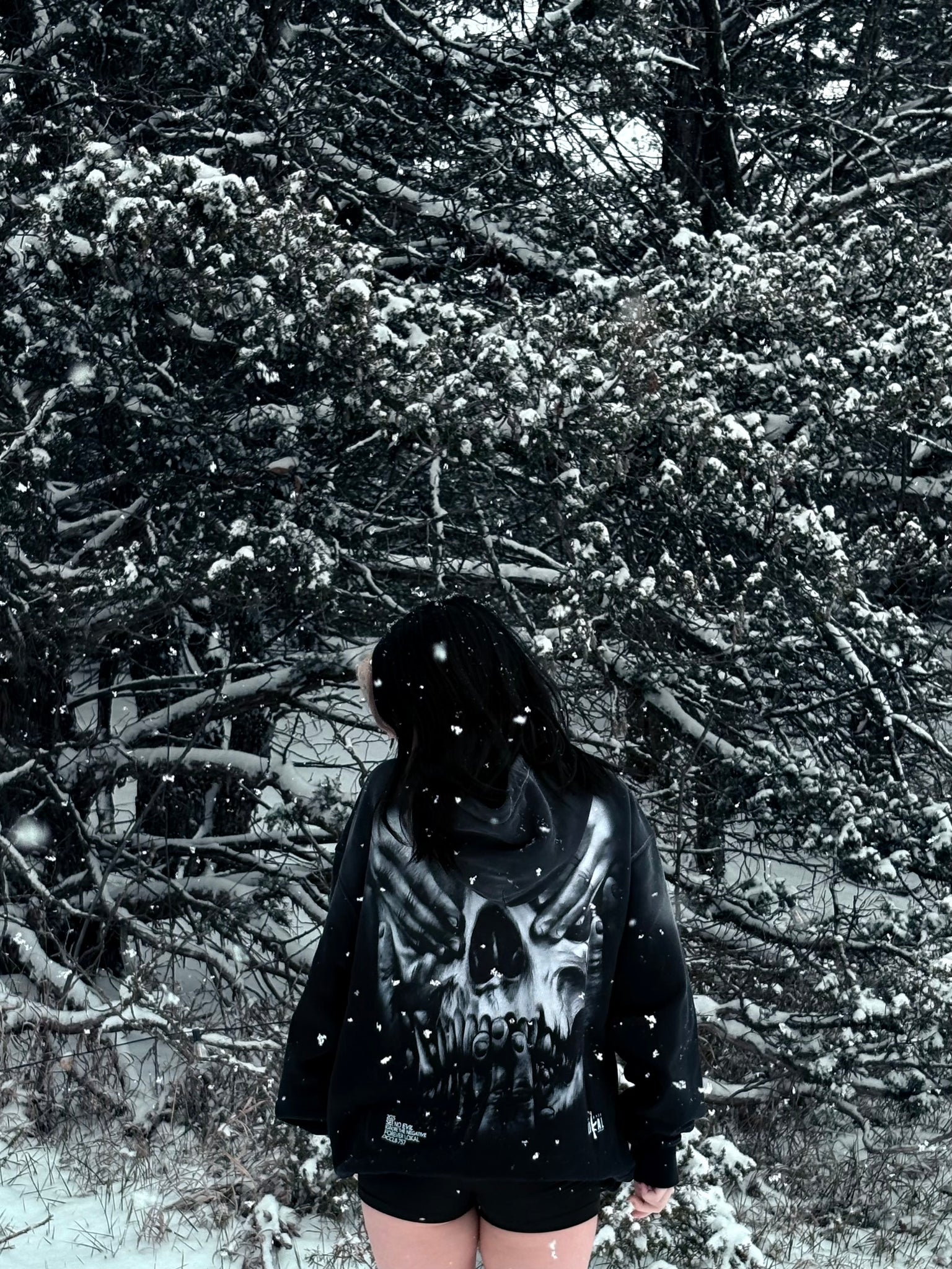 Forever "See No Evil" - Heavyweight Sunfade Oversized Hoodie