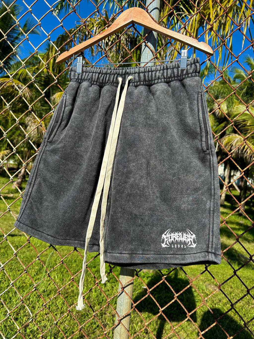 Forever Lokal “ Acid Wash ” Shorts