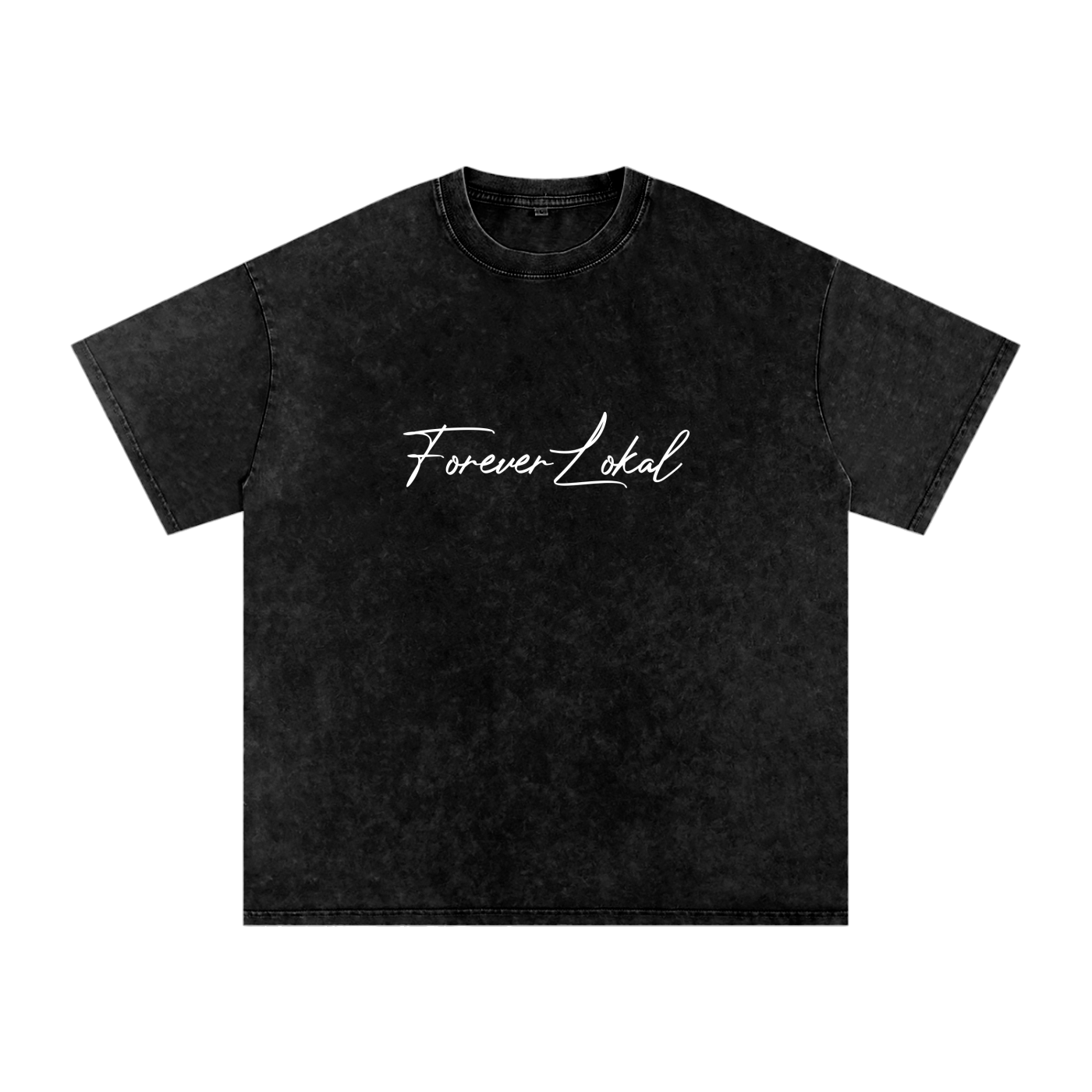 "Forever Lokal Signature"- Snow Washed Unisex Tee