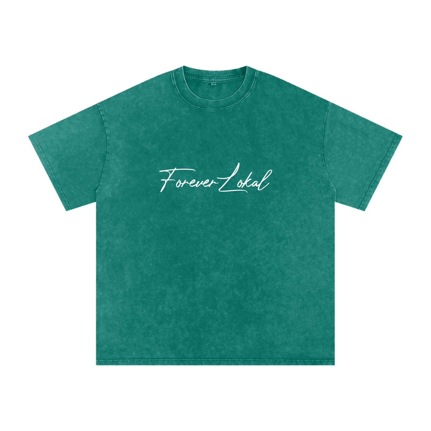 "Forever Lokal Signature"- Snow Washed Unisex Tee