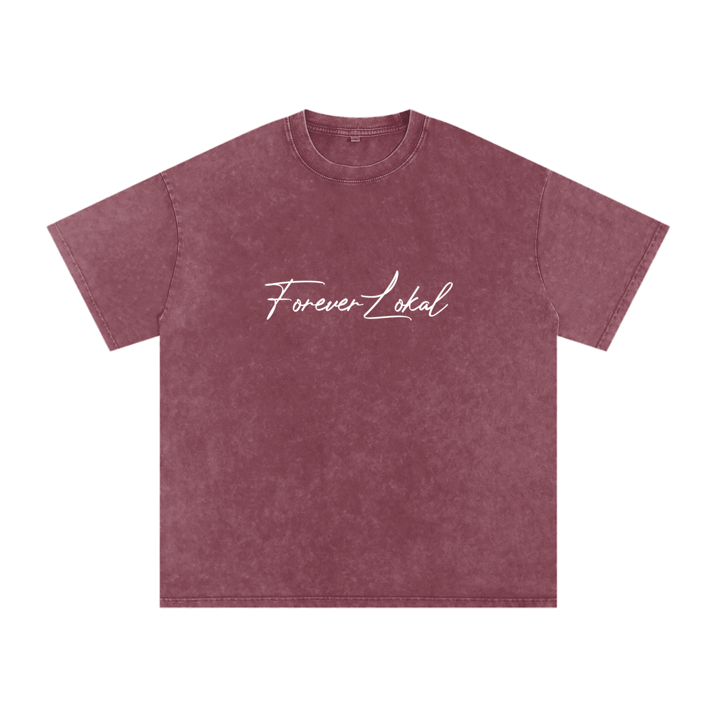 "Forever Lokal Signature"- Snow Washed Unisex Tee