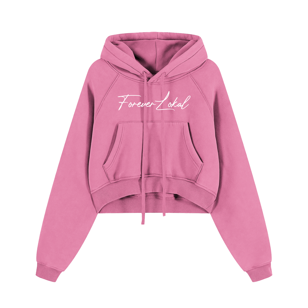 LOKAL Queen "Signature" Cropped Hoodie