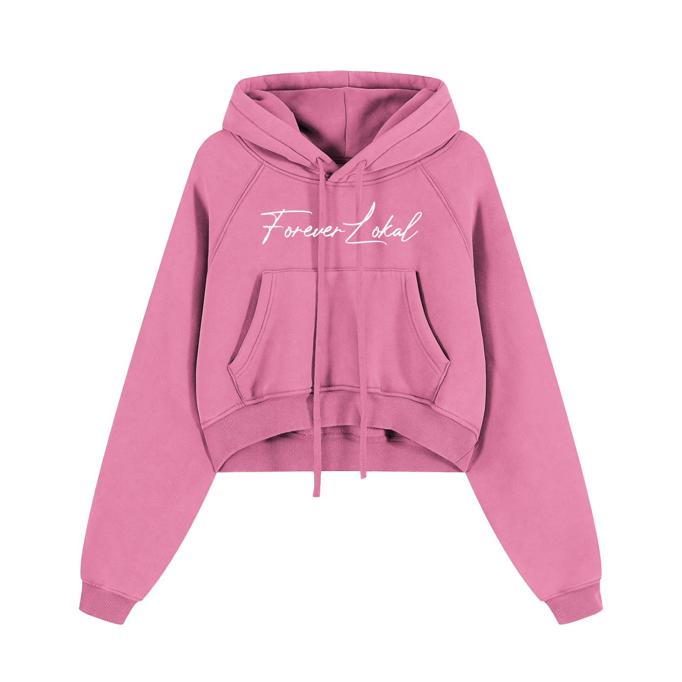 LOKAL Queen "Signature" Cropped Hoodie