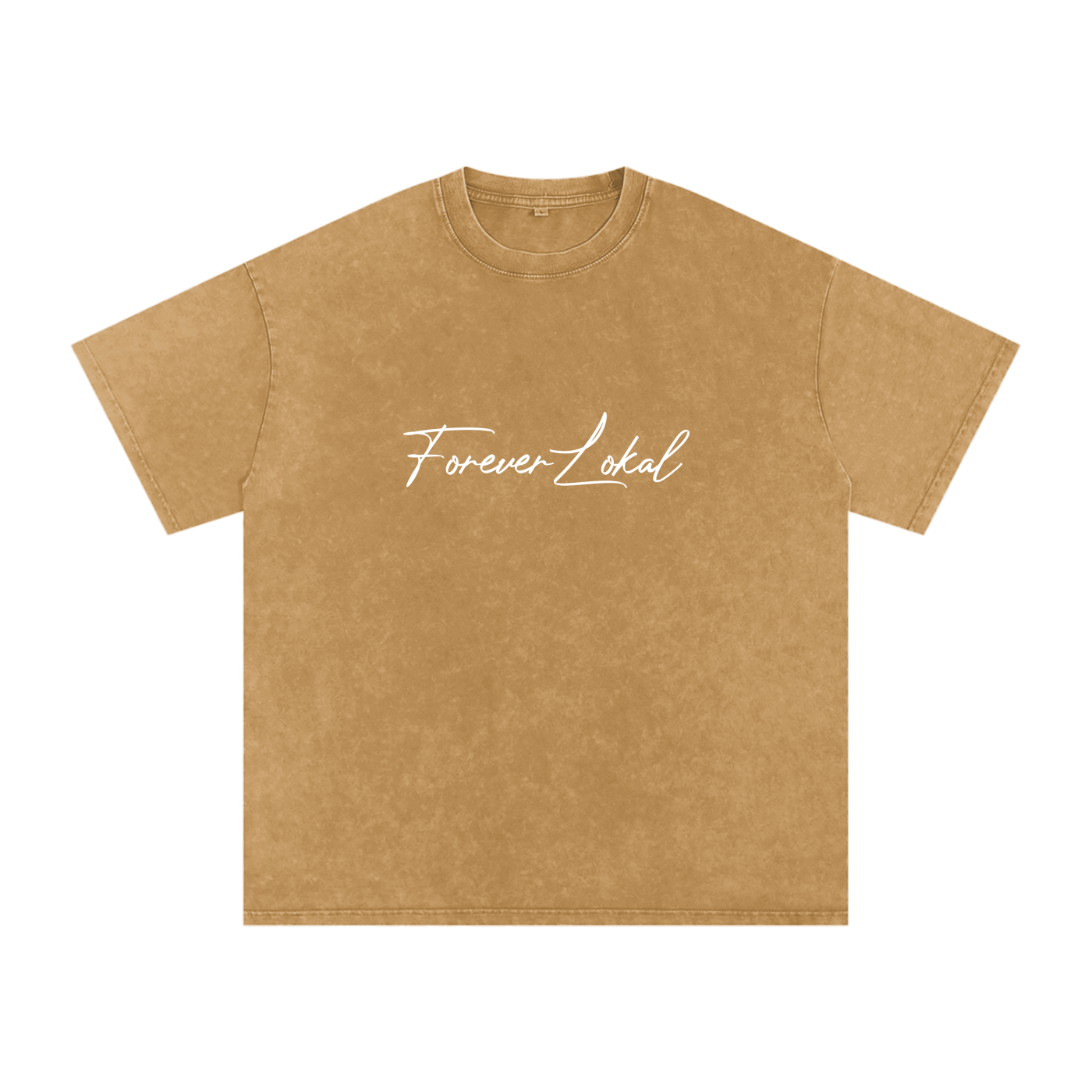 "Forever Lokal Signature"- Snow Washed Unisex Tee