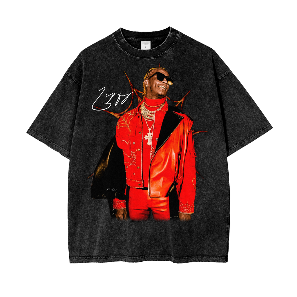 FOREVER KING SPIDER Oversize Snow Washed T-Shirt