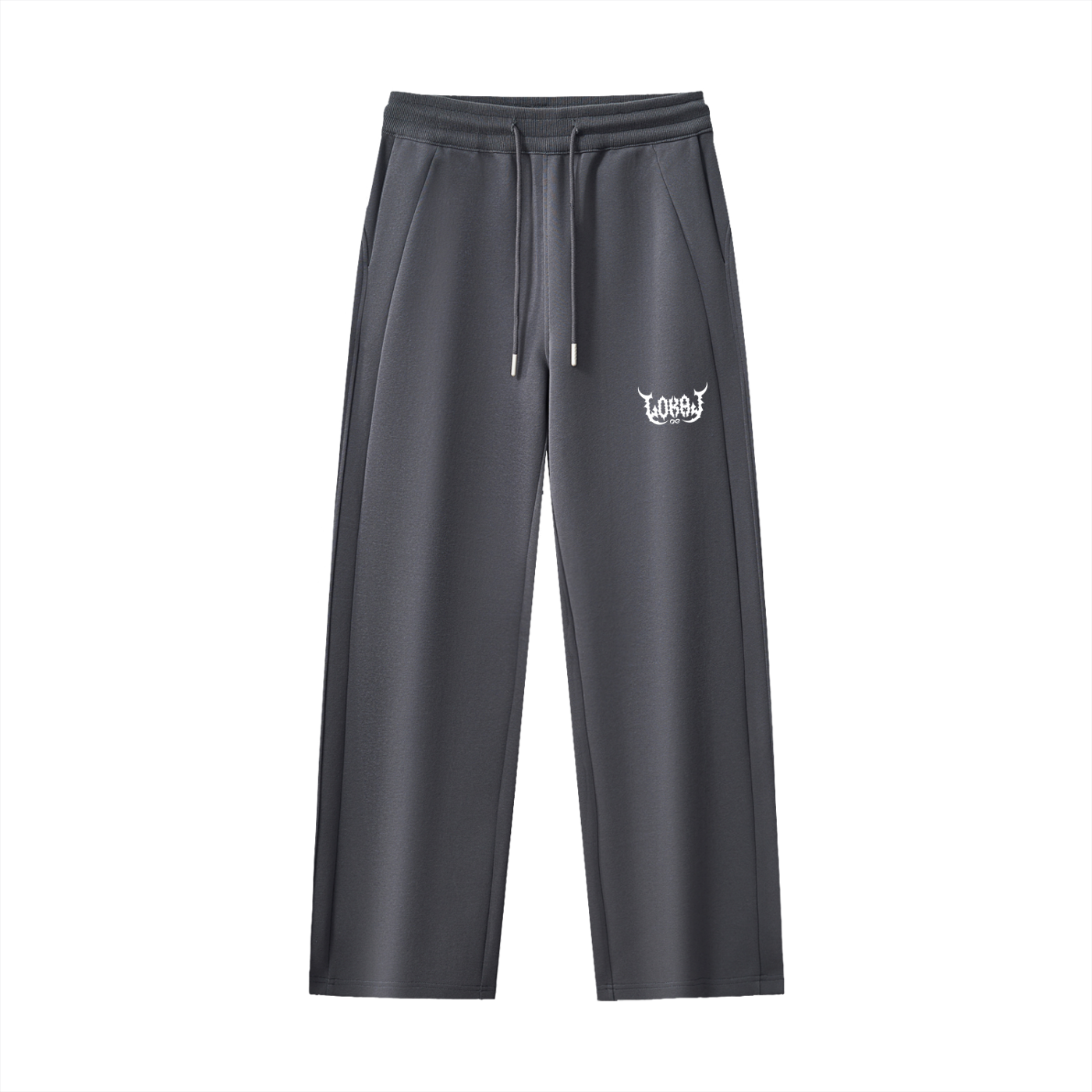 She Lokal Drawstring Straight-Leg Sweatpants - ( Sweatsuit Bottoms )