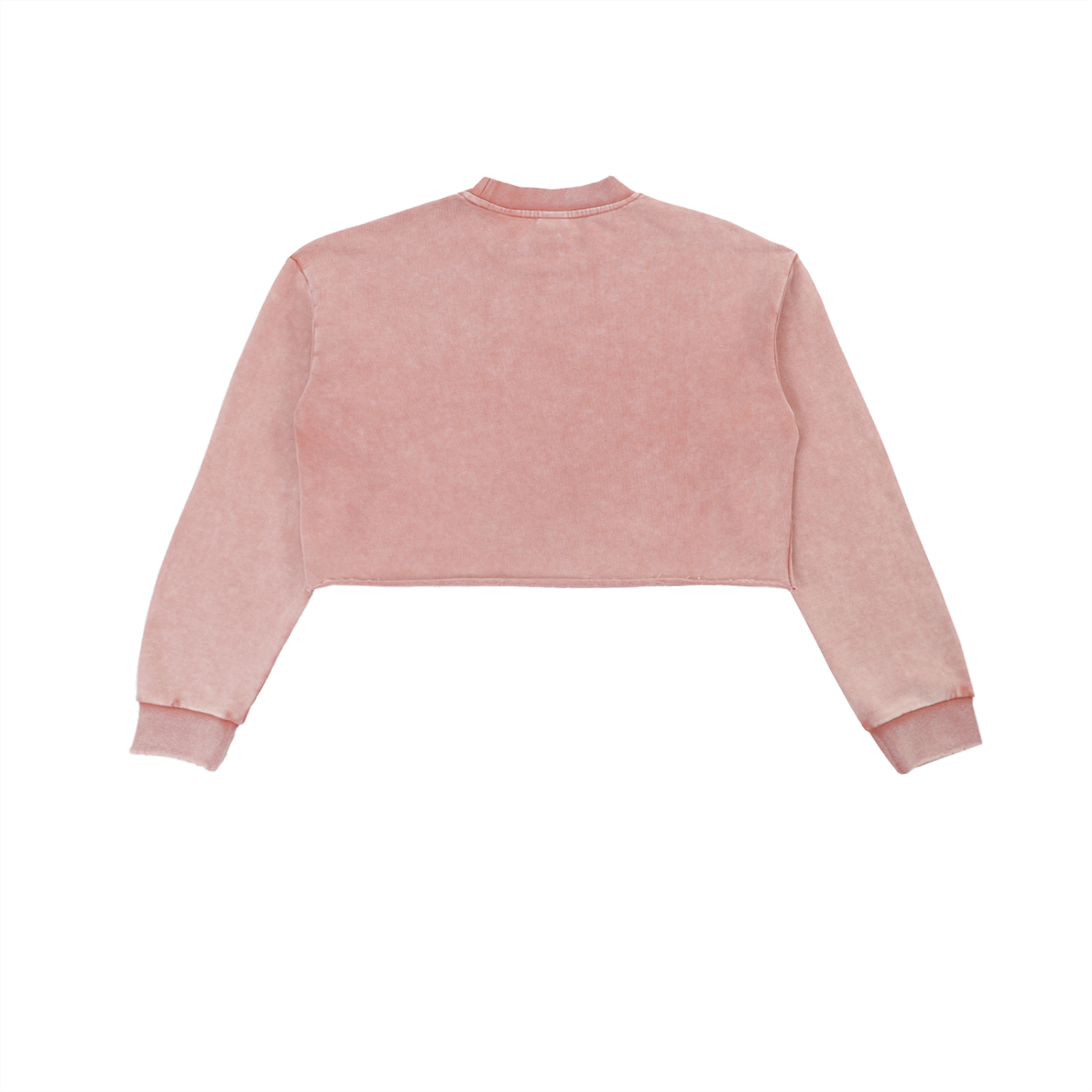 She Lokal Washed Raw Edge Cropped Sweatshirt