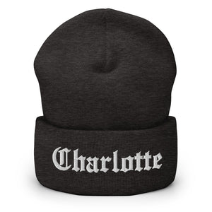 Charlotte Old English Cuffed Beanie