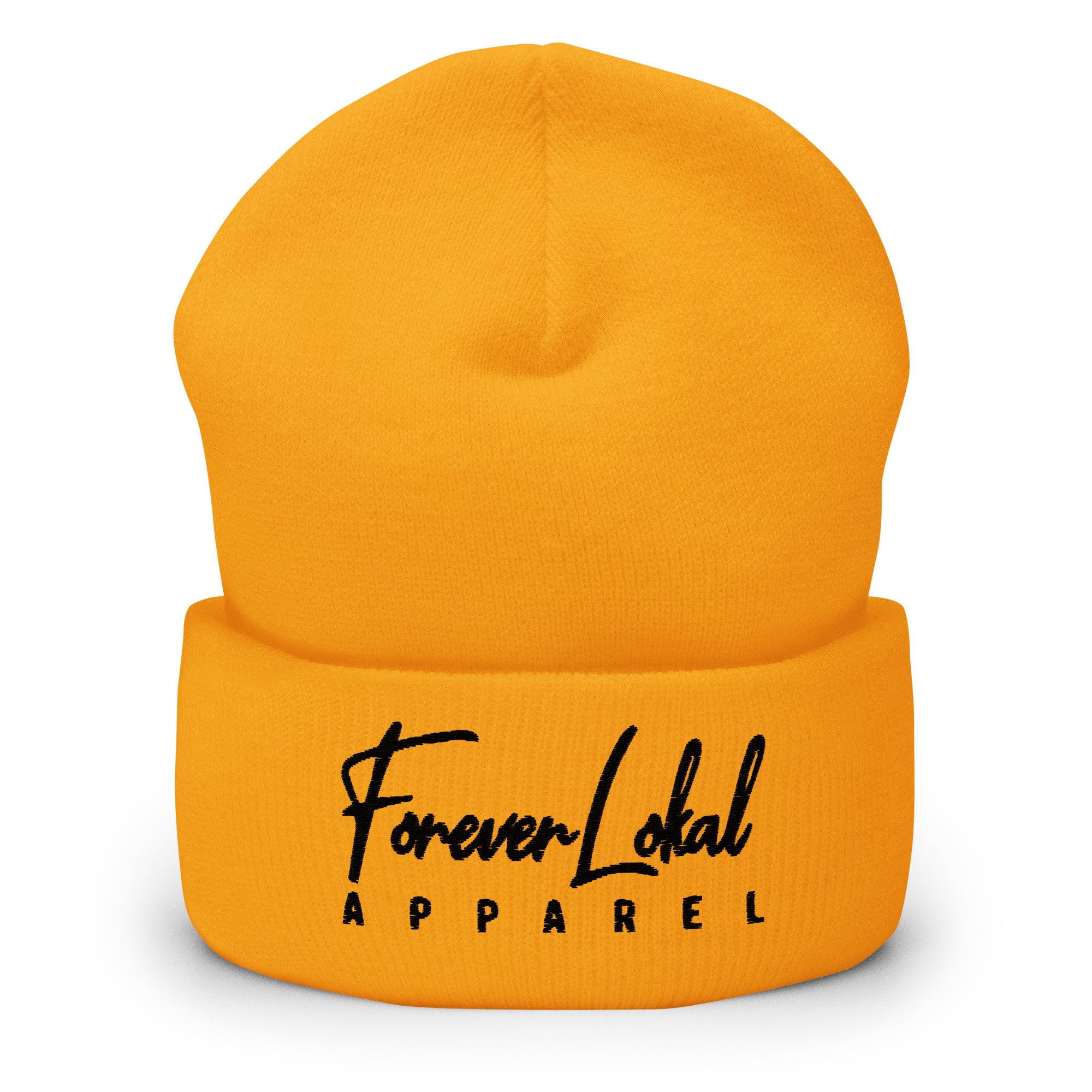 FOREVER LOKAL APPAREL LOGO CUFFED BEANIE (BLACK LOGO)