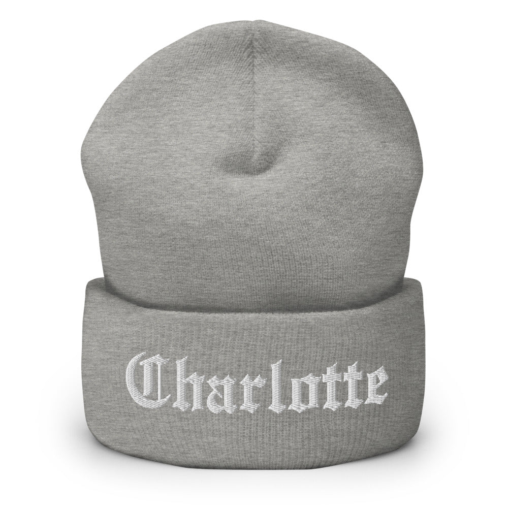 Charlotte Old English Cuffed Beanie