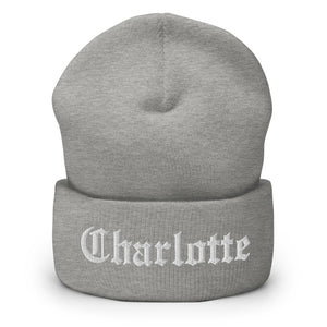 Charlotte Old English Cuffed Beanie